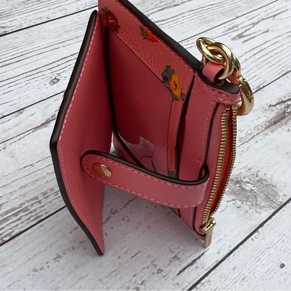 Coach Attachment Card Case Pink Lemonade - Picture 4 of 9